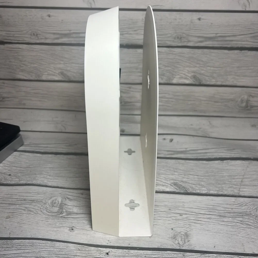 Vintage Ikea Poffare Wall Clock White Metal Teal Desk Clock Modern Art Design